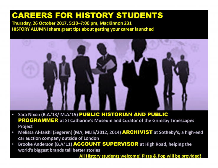 Careers for History Students Seminar College of Arts